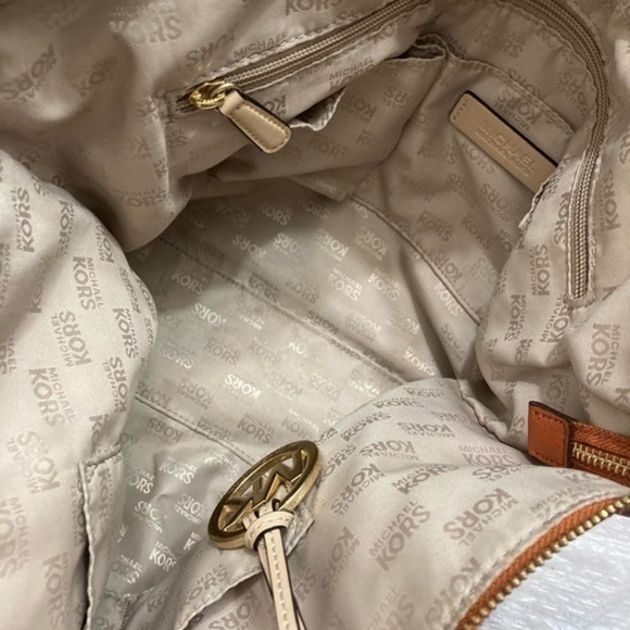 Michael kors authentic orange sienna leather tote bag - Picture 4 of 12